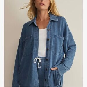 Z Supply All Day Knit Denim - Calypso Indigo